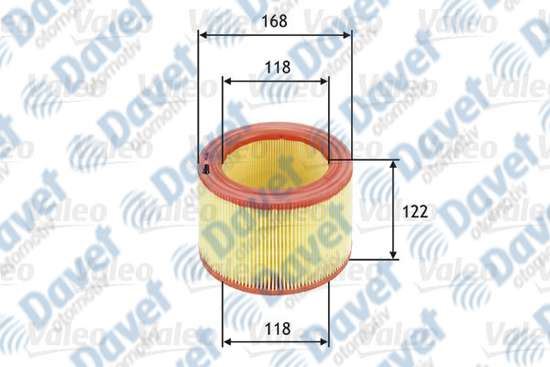 VALEO 585600 Hava Filtresi Citroen C 15 1.8 D. Peugeot 205 1.8 D  ####